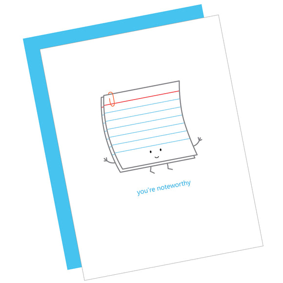 You're Noteworthy Card