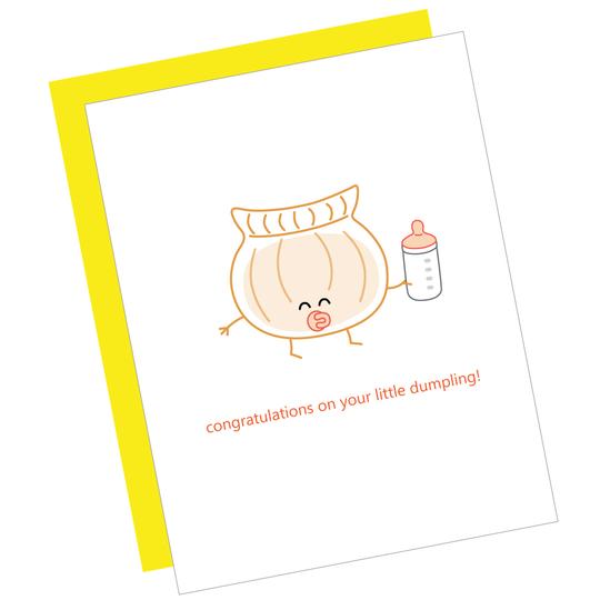 Little Dumpling Baby Card
