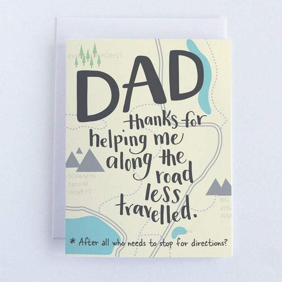 Dad, Thanks For Helping Me Card