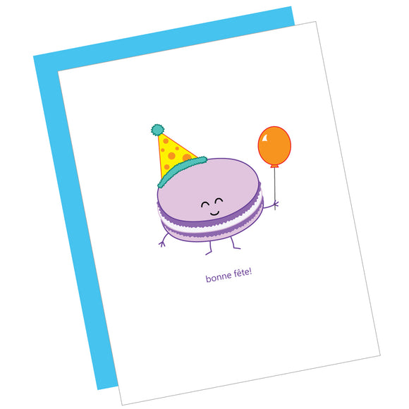 French Macaron Birthday Card