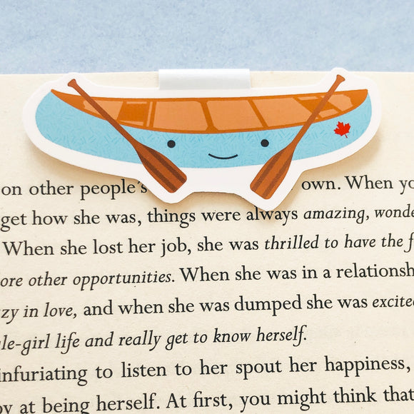 Little Blue Canoe Magnetic Bookmark