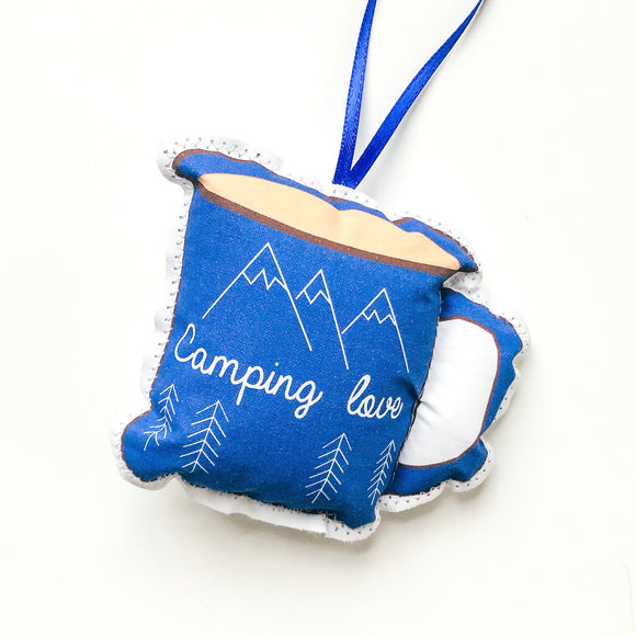 Camping Love Mug Christmas Ornament