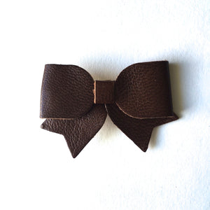 Kids Leather Hair Bow