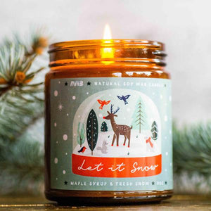 Let It Snow Candle