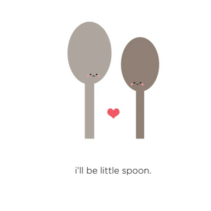 I'll Be Little Spoon Card (Plain)