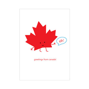 Greetings From Canada Postcard