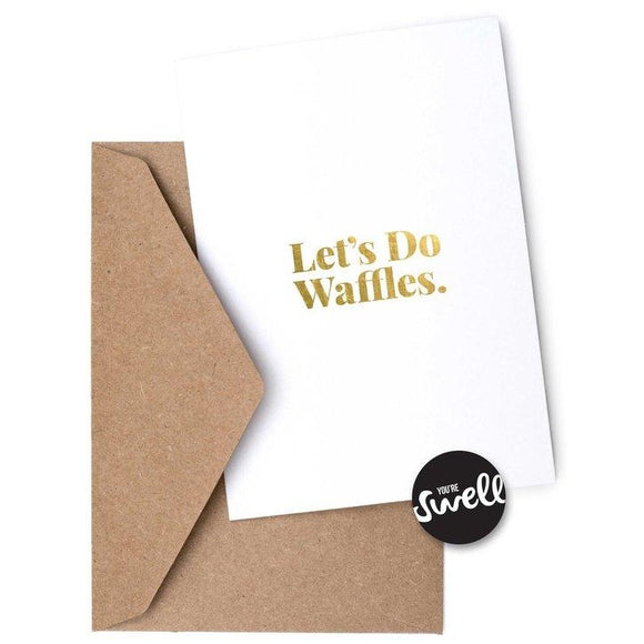 Let's Do Waffles Card