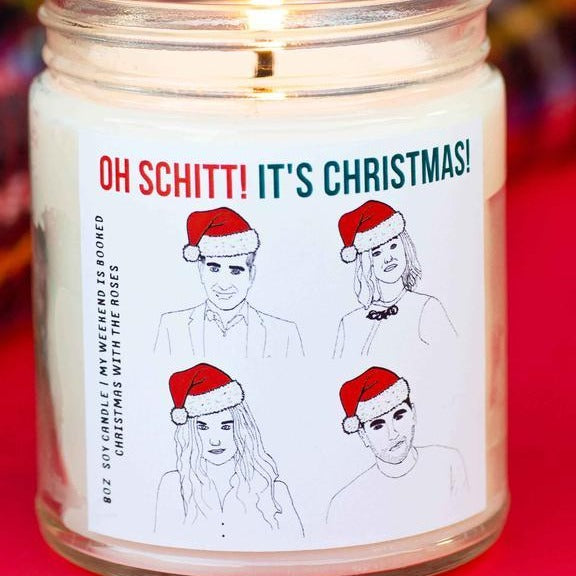Oh Schitt! It's Christmas Candle