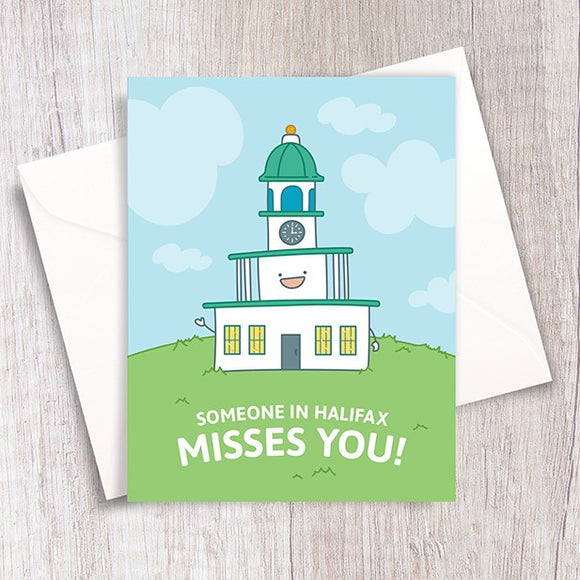 Someone In Halifax Misses You Card