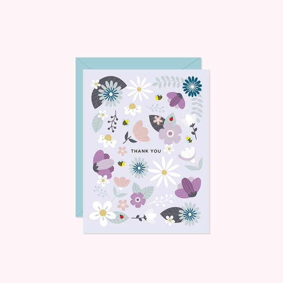 Lilac Thank You Card