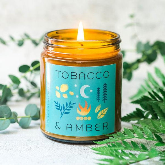Tobacco + Amber Candle
