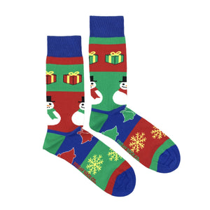 Snowman Ugly Christmas Socks