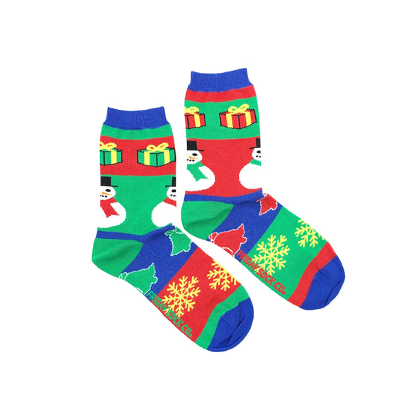 Snowman Ugly Christmas Socks (Crew)