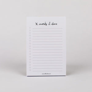 X Marks It Done Notepad