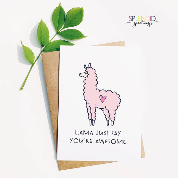 Llama Just Say... Card